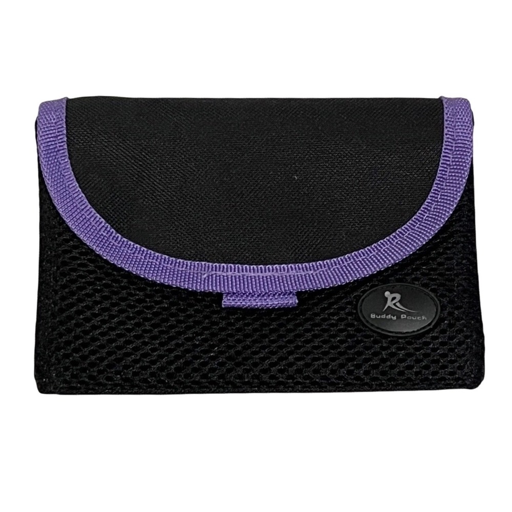 Running Buddy‎ Buddy Pouch Magnetic Beltless Running Pouch Black Purple Mesh